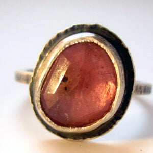 why is my sapphire so cheap? Rustic ring