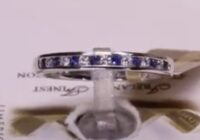 #80430 | S0.16ct/D0.10ct | Sapphire and Diamond Eternity Ring | Set in 18ct White Gold