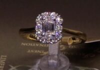 #86798 | T0.70ct | Emerald Cut Halo | Set in 18ct Yellow Gold