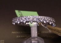 #69081 | T.50ct | Round Brilliant Two Row Crown Wedding Band | Set in Platinum