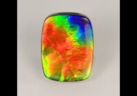 Antique Cushion Cabochon Ammolite Fossil Gemstone 12.10cts