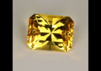 Barion Style Emerald Cut Heliodore Gemstone 7.08cts