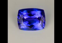 Blue Violet Antique Cushion Tanzanite Gemstone 3.83cts