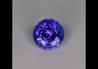 Blue Violet Round Brilliant Cut Tanzanite Gemstone 1.38ts
