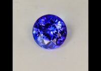 Blue Violet Round Brilliant Cut Tanzanite Gemstone 1.43cts