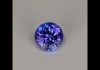 Blue Violet Round Tanzanite Gemstone 1.38cts