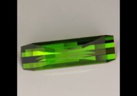 Opposed Bar Emerald Cut Tourmaline Gemstone 15.88cts