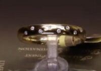 #82131 | T0.09ct | Round Brilliant Punch Set Diamond Scatter Band | Set in 18ct Yellow Gold