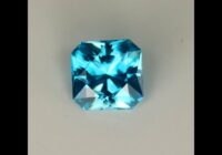 Square Brilliant Blue Zircon Gemstone 3.49ct