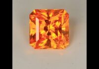Square Brilliant Spessartite Garnet Gemstone 1.93cts