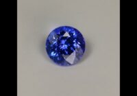 Violet Blue Round Brilliant Tanzanite Gemstone 1.72cts