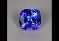 Violet Blue Square Cushion Tanzanite Gemstone 2.15ct