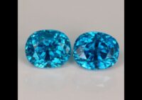 Pair of Oval Blue Zircon Gemstones 9.30cts