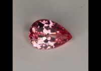 Pear Shape Brilliant Cut Malaya Garnet Gemstone 1.45cts