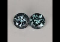 Round Brilliant Grey Spinel Pair 1.36cts