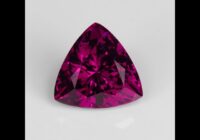 Trilliant Cut Purple Garnet Gemstone 3.24cts