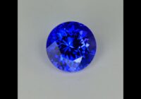 Violet Blue Round Brilliant Tanzanite Gemstone 1.91cts