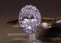 #88289 | T1.68ct | Oval Centre with Round Brilliant Halo | Set in 18ct Yellow Gold