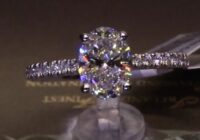 #87955 | T1.69ct | Oval Solitaire with Diamond Shoulders | Set in Platinum