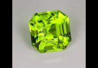 Asscher Cut Peridot Gemstone 7.56cts
