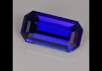Blue Violet Emerald Cut Tanzanite Gemstone 8.40cts
