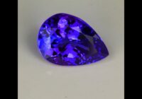 Blue Violet Pear Shape Tanzanite Gemstone 6.79cts