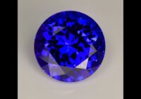 Blue Violet Round Brillant Cut Tanzanite Gemstone 12.87cts