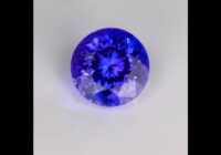 Blue Violet Round Brilliant Gemstone 3.74cts