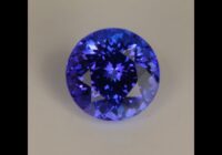 Blue Violet Round Brilliant Tanzanite Gemstone 2.25cts