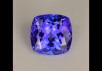 Blue Violet Square Cushion Tanzanite Gemstone 3.08cts