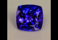 Blue Violet Square Cushion Tanzanite Gemstone 3.43cts