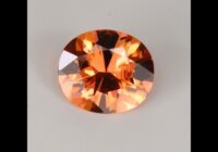 Oval Imperial Zircon Gemstone 4.76cts