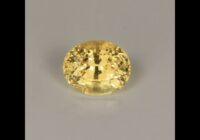 Oval Yellow Sapphire Gemstone 1.10cts