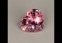 Peach Heart Shaped Brilliant Sapphire Gemstone 1.65cts