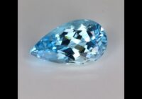Pear Shape Brilliant Cut Aquamarine Gemstone 3.78cts