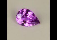 Pear Shape Purple Sapphire Gemstone 1.25cts