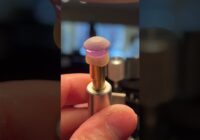 Progression of a Portuguese Amethyst being faceted from a rough gem.  Cut by Michael Moriarty