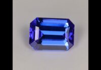 Violet Blue Emerald Cut Tanzanite Gemstone 1.56cts