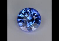 Violet Blue Round Brilliant Sapphire Gemstone 1.71cts