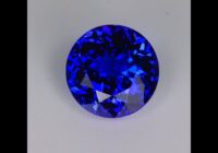 Violet Blue Round Tanzanite Gemstone 6.89cts