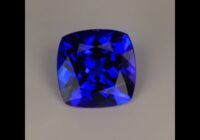Violet Blue Square Cushion Tanzanite Gemstone 4.25cts