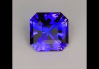 Blue Violet Natural Color Square Barion Tanzanite Gemstone 9.16ct