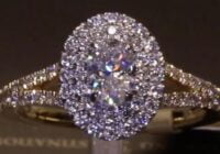 #78884 | T1.07ct | Oval with Round Brilliant Double Halo and Diamond Shoulders | 18ct Yellow Gold