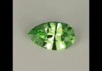 Pear Shape Brilliant Cut Merlani Mint Garnet Gemstone 3.40cts