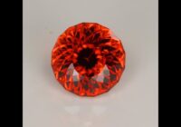 Portuguese Round Brilliant Imperial Zircon Gemstone 12.47cts