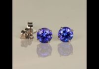 Tanzanite Earrings 1.09 Carats