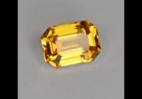 Yellow Sapphire Emerald Cut 1.07 Carats