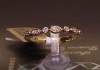 #89494 | T0.08ct | Round Brilliant Diamond Wedding Band | Set in 18ct Yellow Gold