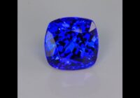 Tanzanite Sapphire Blue Square Cushion 7.72