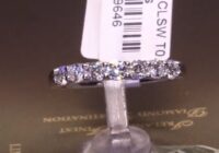 #89646 | 0.58ct | Round Brilliant Shared Claw Set Diamond Wedding Band | Set in Platinum